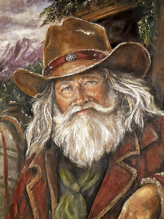 SANTA FROM THE WEST 30x40