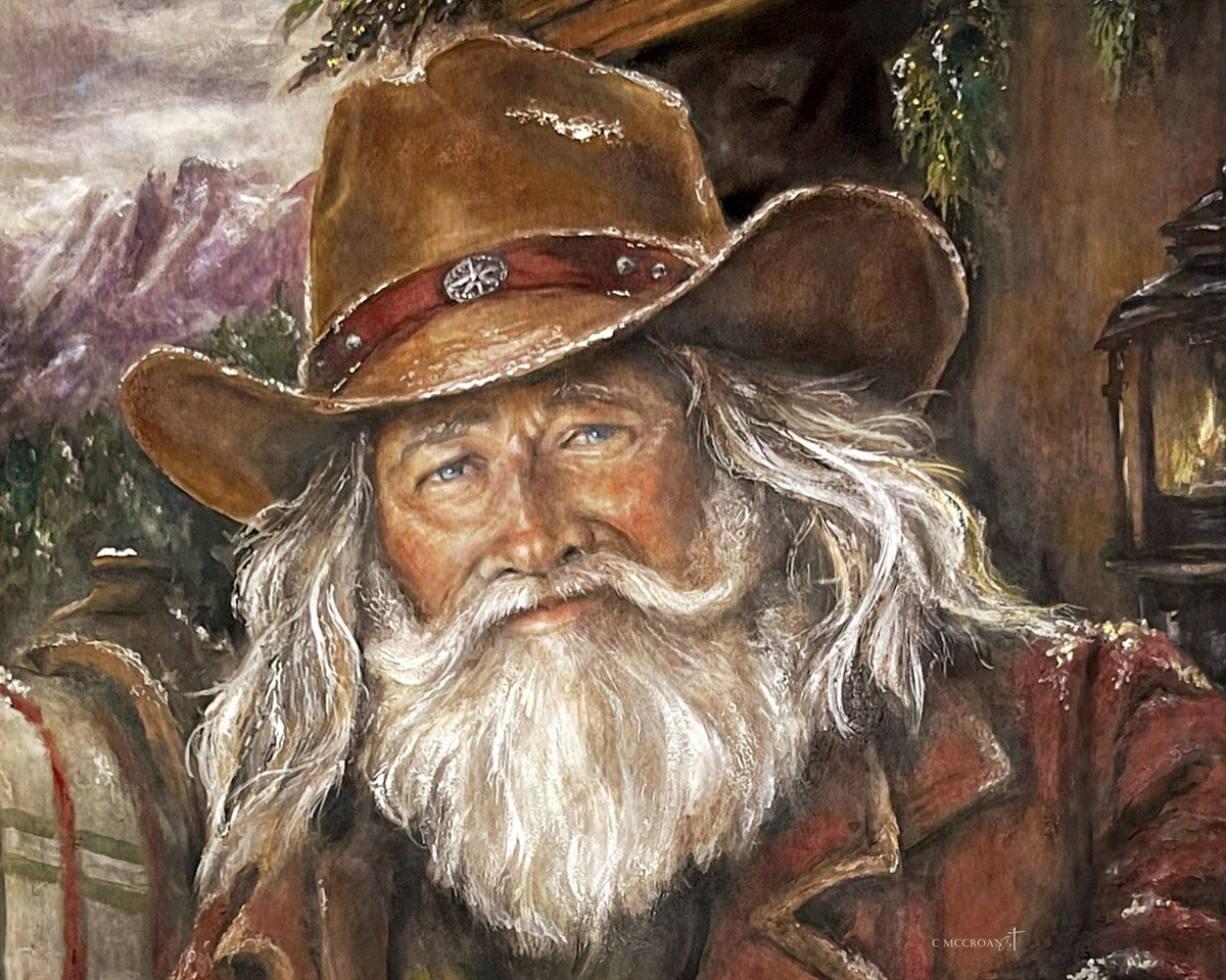 SANTA FROM THE WEST 24X30 Close Crop