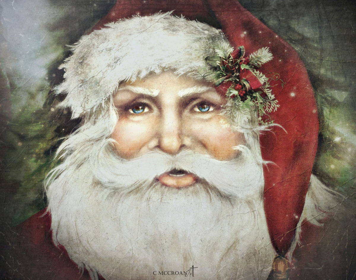 SANTA'S FIRST CHRISTMAS-RED 11x14