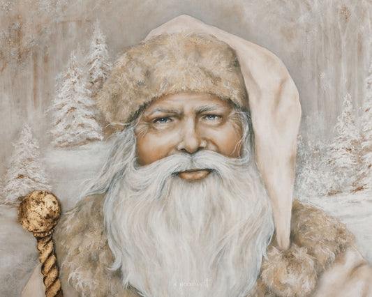 THE WINTER KEEPER-IVORY 16x20 Close Crop